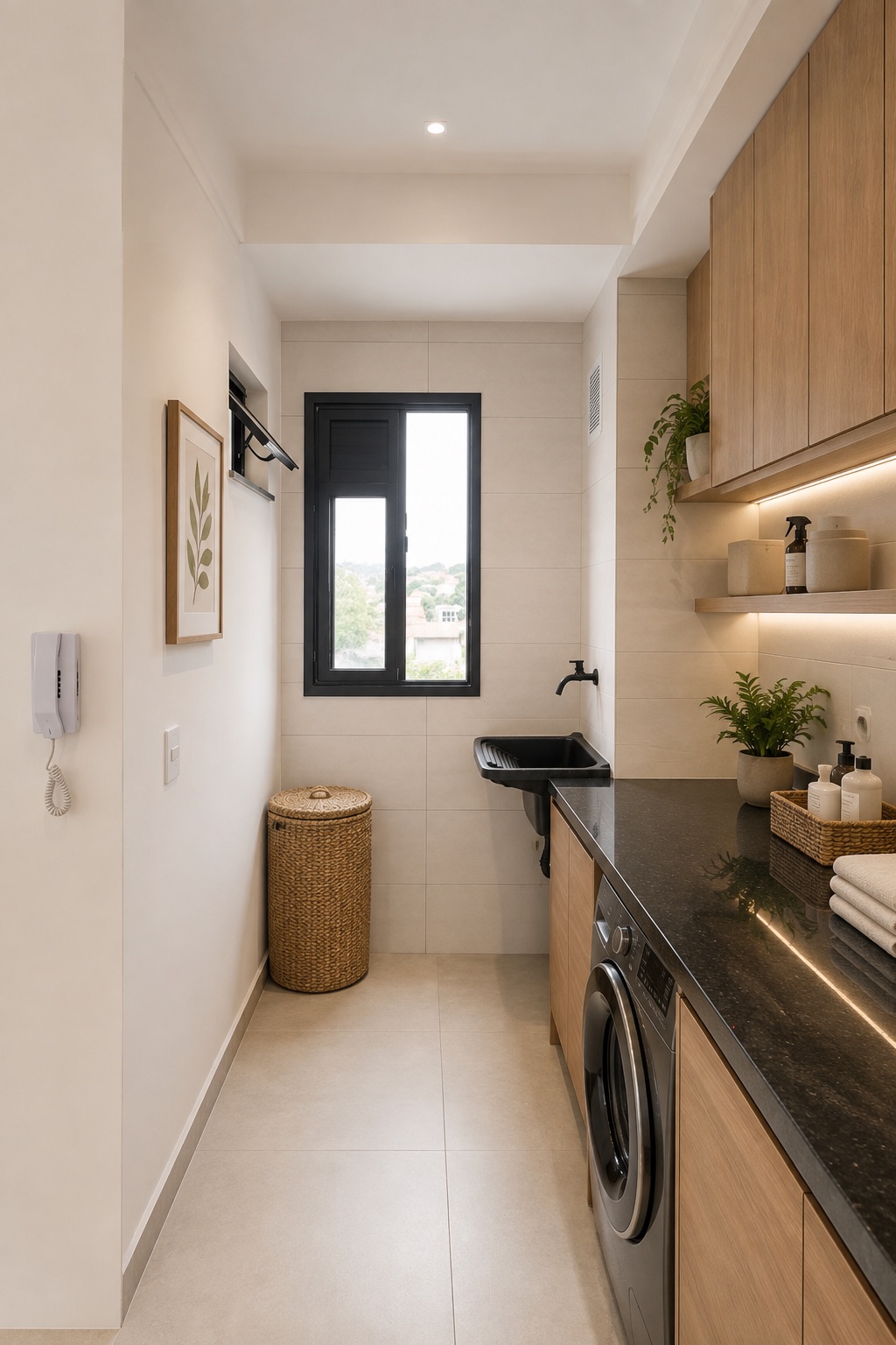 Sugestão de decoração da área de serviços