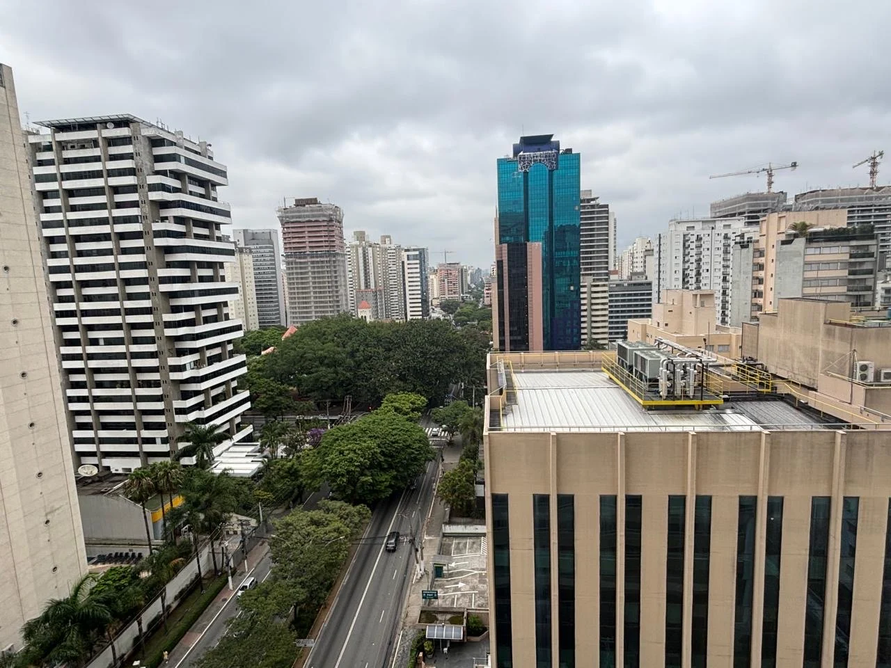 Vista da cidade de São Paulo a partir do andar alto